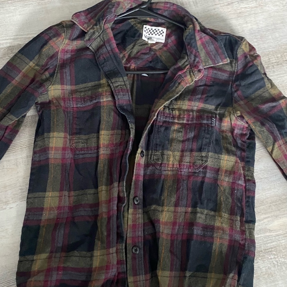 Vans plaid shirt. Size xs